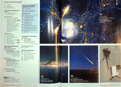 Sterne und Weltraum Inhaltsverzeichnis