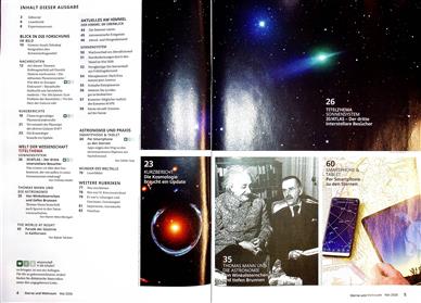 Sterne und Weltraum Inhaltsverzeichnis