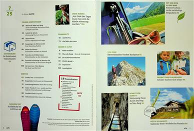 Alpin Inhaltsverzeichnis