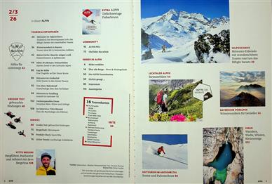 Alpin Inhaltsverzeichnis