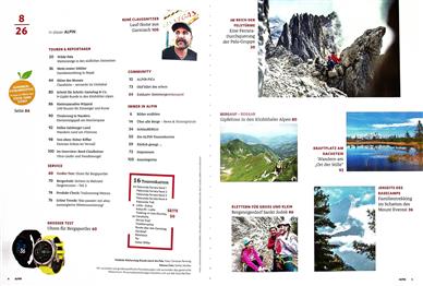 Alpin Inhaltsverzeichnis