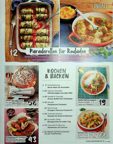 meine Familie & ich Inhaltsverzeichnis