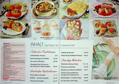 Rezepte mit Pfiff Inhaltsverzeichnis