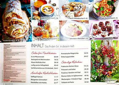 Rezepte mit Pfiff Inhaltsverzeichnis