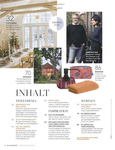 Schöner Wohnen Inhaltsverzeichnis