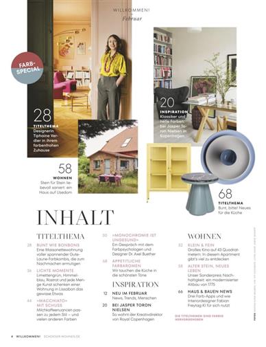 Schöner Wohnen Inhaltsverzeichnis
