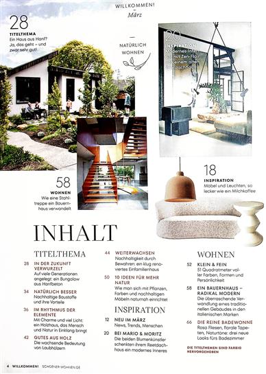 Schöner Wohnen Inhaltsverzeichnis