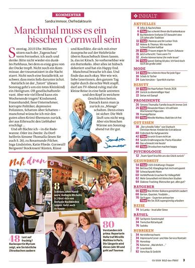 Bild der Frau Inhaltsverzeichnis