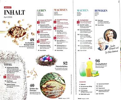 Öko-Test Inhaltsverzeichnis