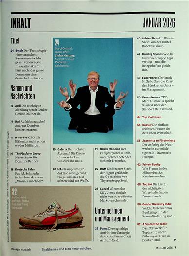 Manager Magazin Inhaltsverzeichnis