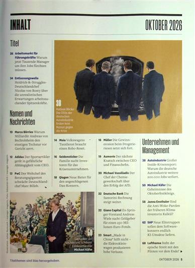 Manager Magazin Inhaltsverzeichnis