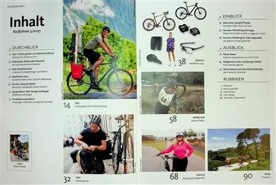 Radfahren Inhaltsverzeichnis