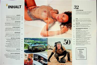 Playboy Inhaltsverzeichnis