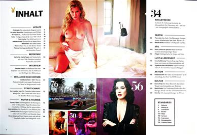 Playboy Inhaltsverzeichnis