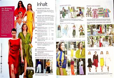 Nähtrends Inhaltsverzeichnis