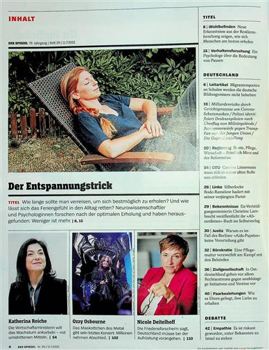 Der Spiegel Inhaltsverzeichnis