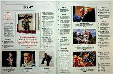 Der Spiegel Inhaltsverzeichnis