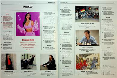 Der Spiegel Inhaltsverzeichnis