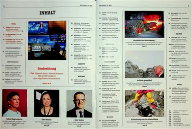 Der Spiegel Inhaltsverzeichnis