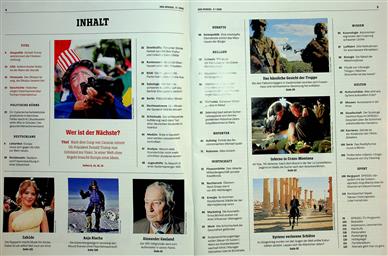 Der Spiegel Inhaltsverzeichnis