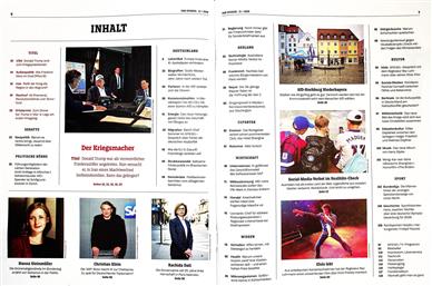 Der Spiegel Inhaltsverzeichnis