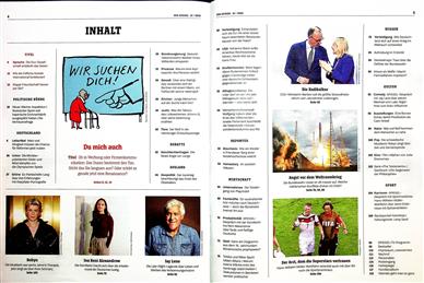 Der Spiegel Inhaltsverzeichnis