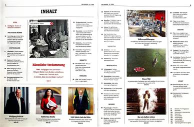 Der Spiegel Inhaltsverzeichnis