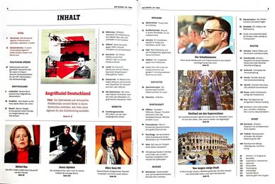 Der Spiegel Inhaltsverzeichnis
