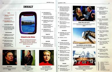 Der Spiegel Inhaltsverzeichnis