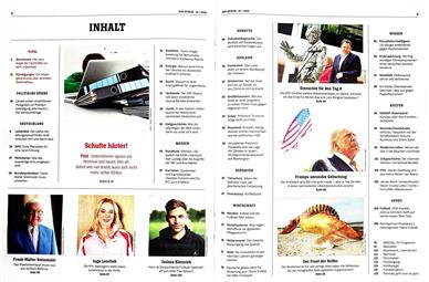 Der Spiegel Inhaltsverzeichnis