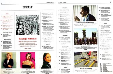 Der Spiegel Inhaltsverzeichnis