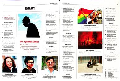 Der Spiegel Inhaltsverzeichnis