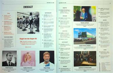 Der Spiegel Inhaltsverzeichnis