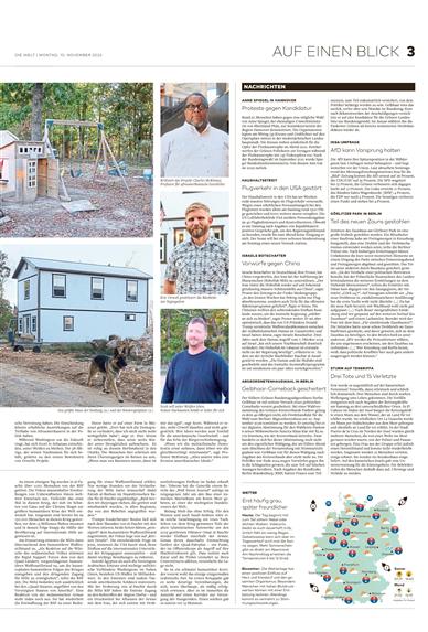 Die Welt (Mo-Fr) Inhaltsverzeichnis