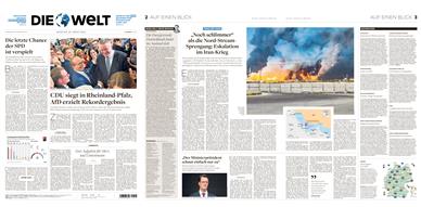 Die Welt (Mo-Fr) Inhaltsverzeichnis