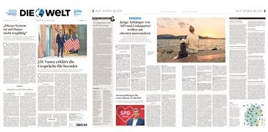 Die Welt (Mo-Fr) Inhaltsverzeichnis