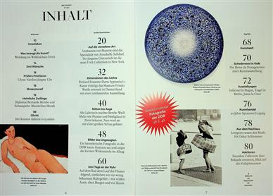Weltkunst Inhaltsverzeichnis