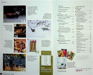 Wild und Hund Inhaltsverzeichnis