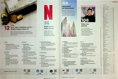Börse Online (Print) Inhaltsverzeichnis