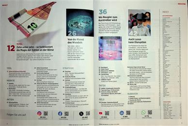 Börse Online (Print) Inhaltsverzeichnis