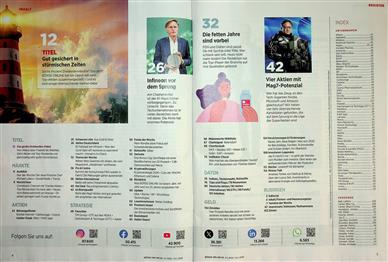 Börse Online (Print) Inhaltsverzeichnis