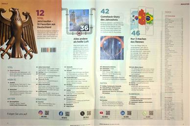 Börse Online (Print) Inhaltsverzeichnis