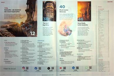 Börse Online (Print) Inhaltsverzeichnis