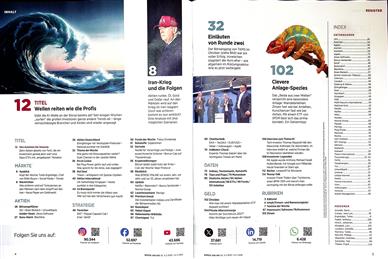 Börse Online (Print) Inhaltsverzeichnis