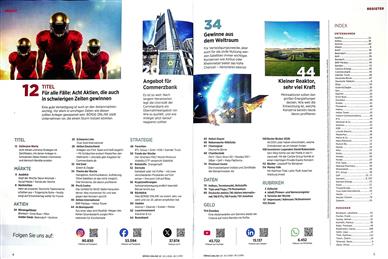 Börse Online (Print) Inhaltsverzeichnis