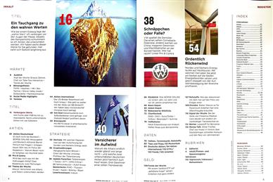 Börse Online (Print) Inhaltsverzeichnis