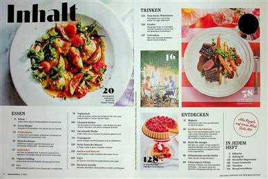 Essen & Trinken Inhaltsverzeichnis