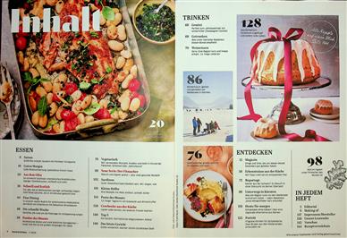 Essen & Trinken Inhaltsverzeichnis