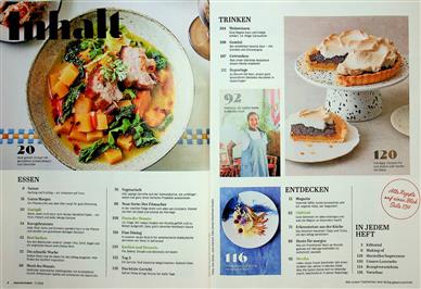 Essen & Trinken Inhaltsverzeichnis