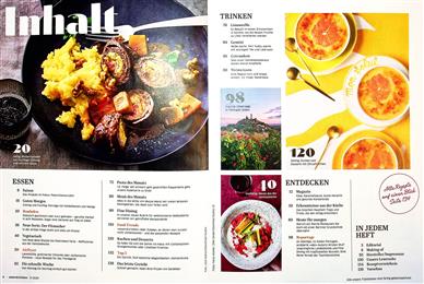 Essen & Trinken Inhaltsverzeichnis